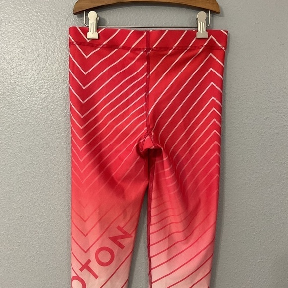 Peloton Terez Red/Orange Stripe Leggings Womens Size Medium new with tags - Picture 6 of 8
